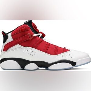 Jordan 6 rings Sz 11.5 red/ white